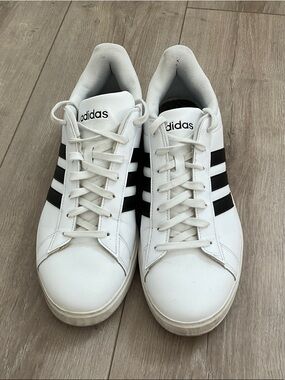 adidas White and Black Low-Top Sneakers